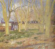 Vincent Van Gogh Avenue of Plane Trees near Arles Station (nn04) painting